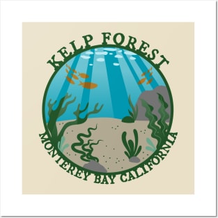 Kelp Forest - Monterey Bay California Posters and Art